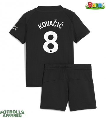 Manchester City Mateo Kovacic #8 Bortaställ Barn 2025-26 Kortärmad (+ Korta byxor)